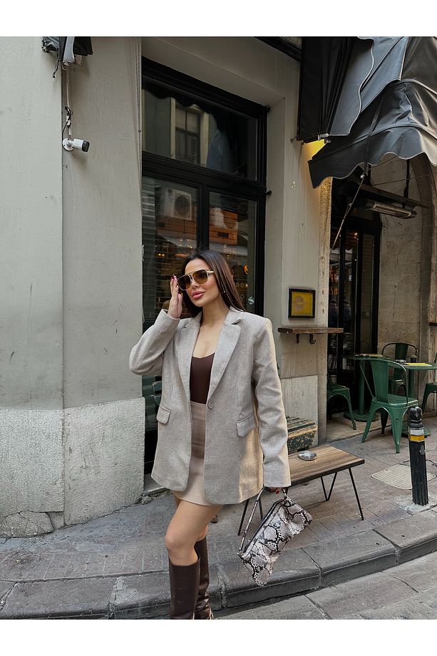 BLAZER KAŞE CEKET TEK DÜĞMELİ - 4