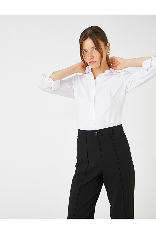 Basic Shirt Buttoned Long Sleeve - 2