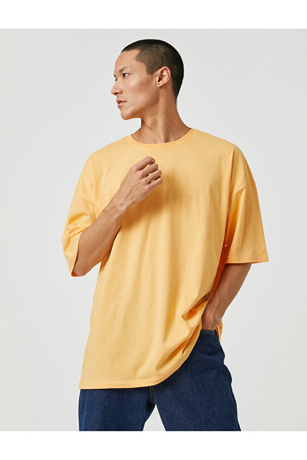 Basic Oversize T-Shirt Crew Neck Short Sleeve