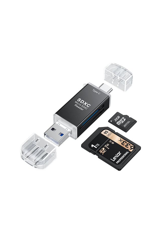 Usb Type-c Sd Kart Dönüştürücü Usb To Sd/micro Sd Kart Okuyucu Çevirici Adaptör - 1