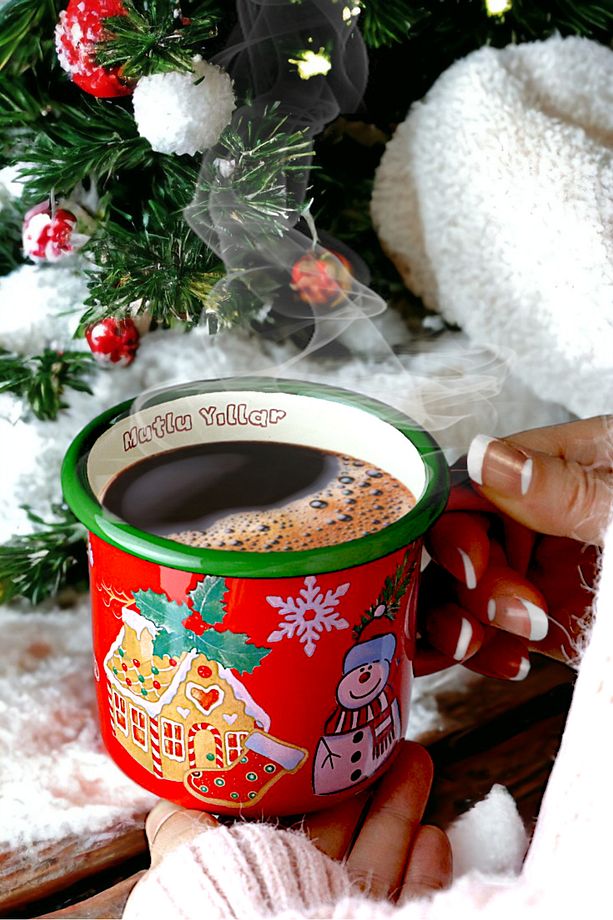 Emaye Kupa Bardak Camp Kamp Mug Fincan Kahve 380 Ml - 1