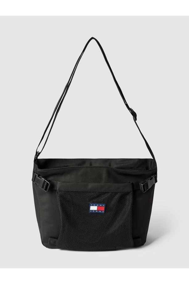SHOULDER BAG WITH LABEL PATCH İN BLACK - 2