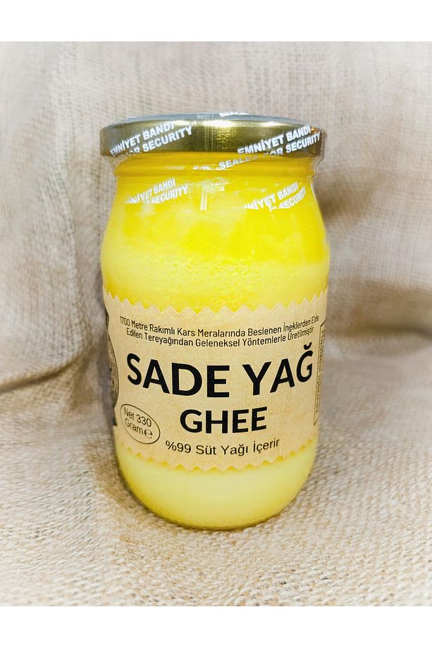 Kars Sade Yağ ( Ghee, Sarı Yağ, Eritilmiş Tereyağı ) Net 330 gram - 1