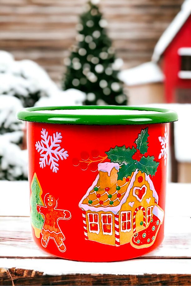 Emaye Kupa Bardak Camp Kamp Mug Fincan Kahve 380 Ml - 5