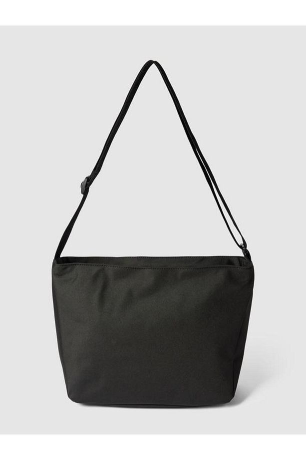 SHOULDER BAG WITH LABEL PATCH İN BLACK - 4