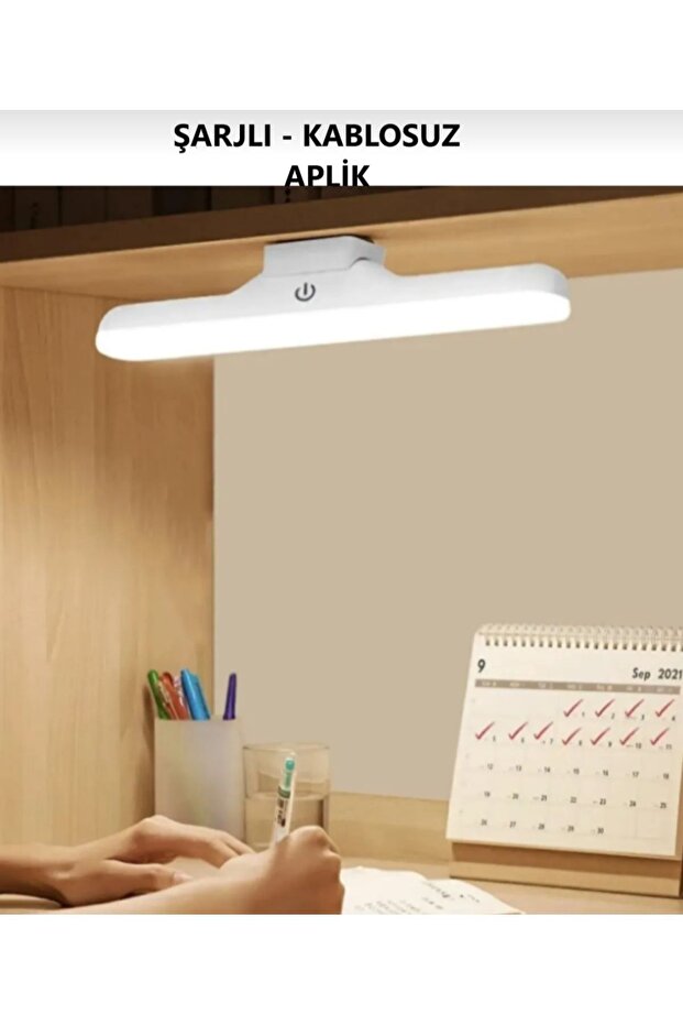 Dokunmatik şarjlı hareket sensörlü çalışma masası gece lambası 3 ışık modlu dekoratif led lamba - 1