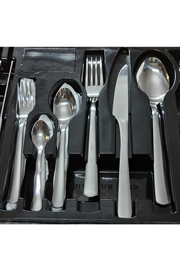 Zümrüt 36 Piece Spoon Fork Knife Set for 6 Persons