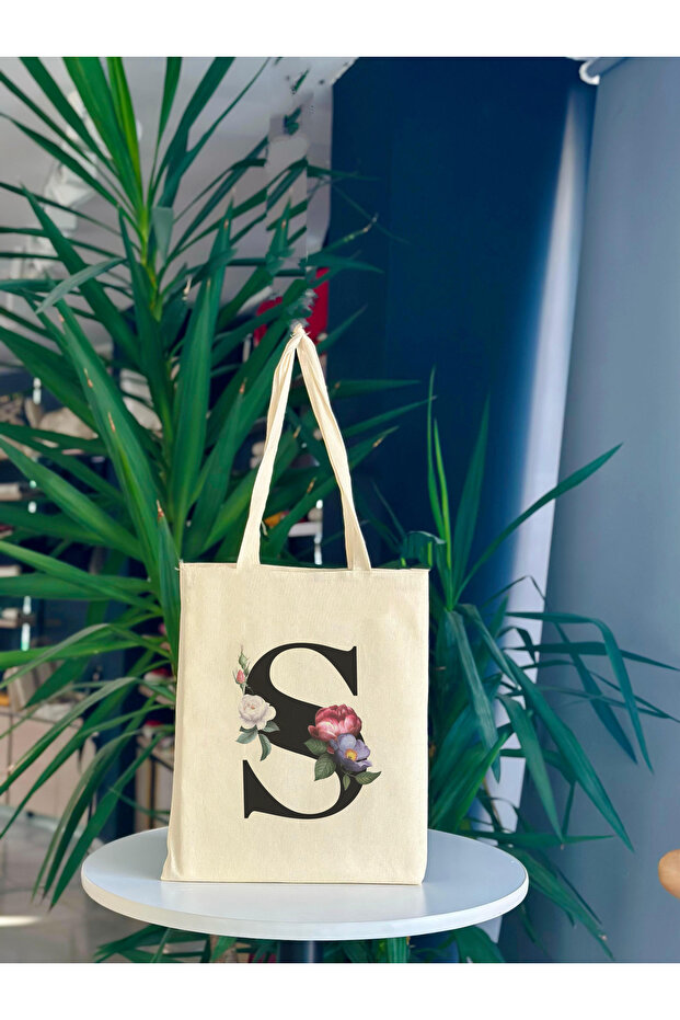 Cloth Bag World S Letter Printed Shoulder Bag