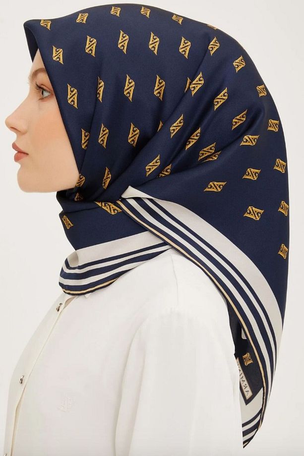 Nostalji Twill İpek Eşarp 8959D-05 - 4