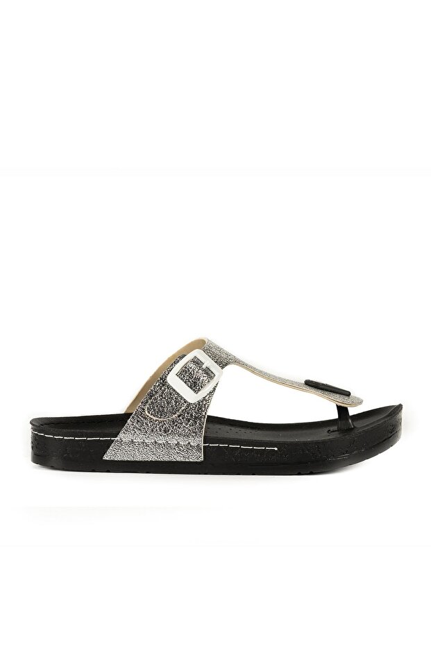 Sl-Z0450 Women's Silver Slippers