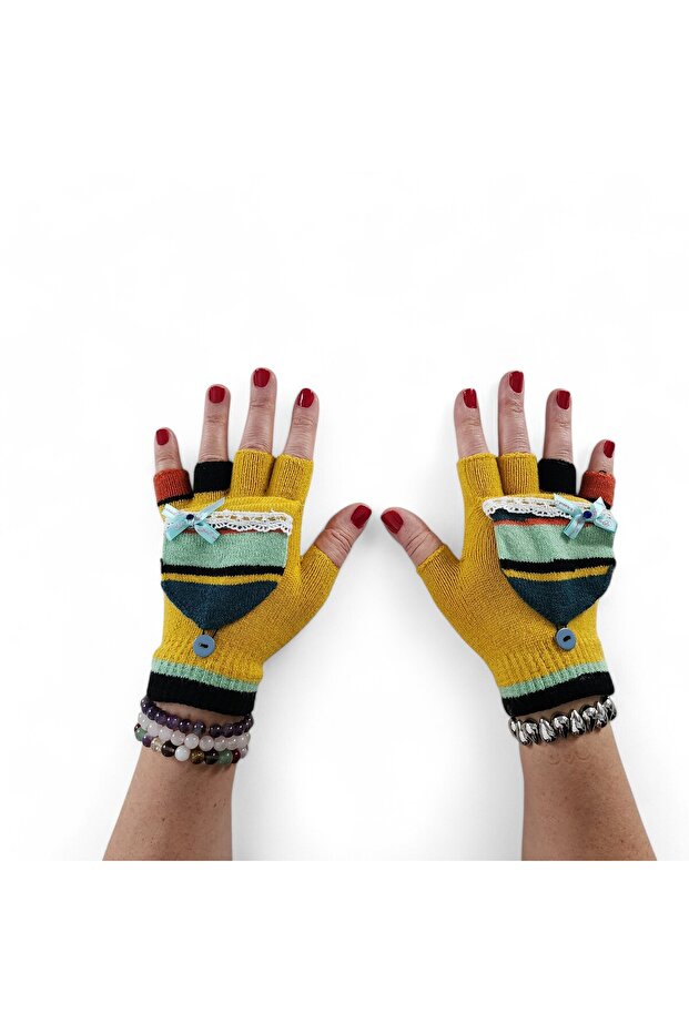 Buzlu Şeker Eldiven Sarı - 3