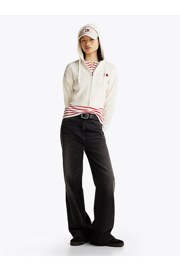 TJW BADGE CABL HOOD CARDIGAN EXT - 4