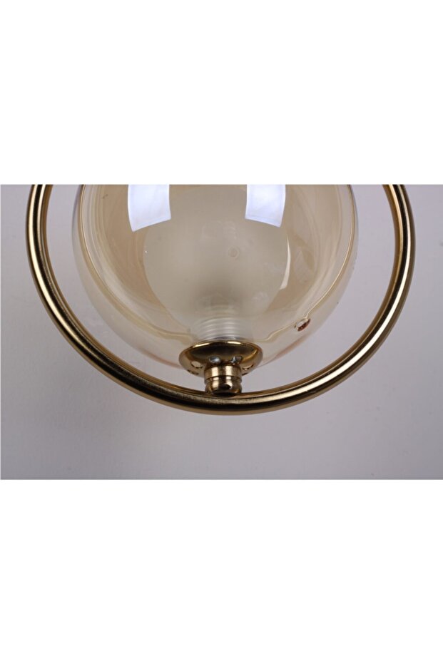 Bubble Lamp Damla Model Bal Renk Kaplamalı Camlı Aplik (ampul Dahil) - 4