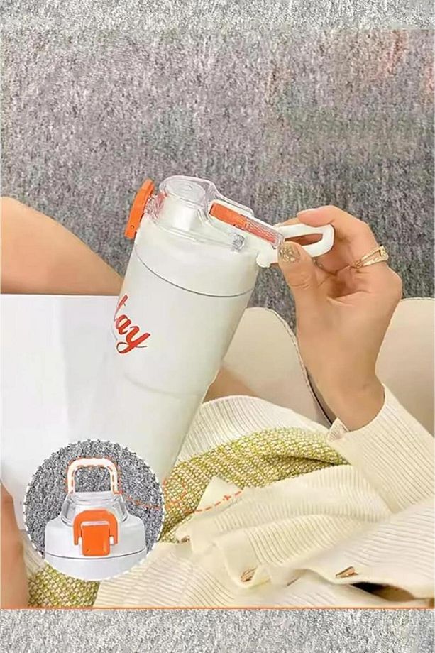 Tween Çelik Termos Matara 750ml Beyaz - 6