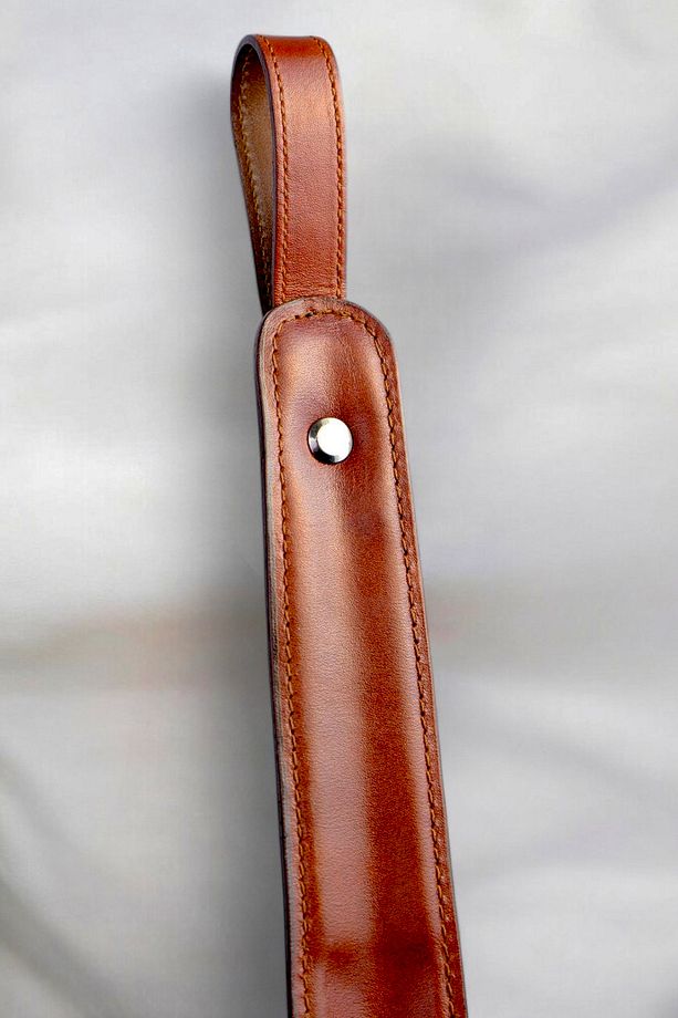 Çelik Gövdeli Deri Kaplama Yumuşak Ayakkabı Çekeceği Kerata 50cm Kahverengi C-1-1-144 - 4