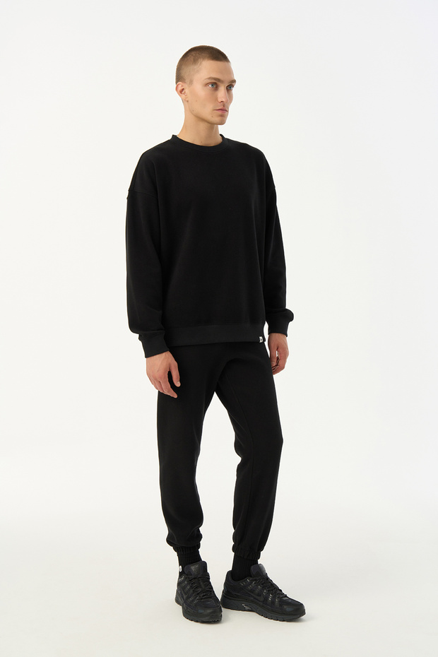 Basic Super Soft Erkek Eşofman Altı - Siyah - 1