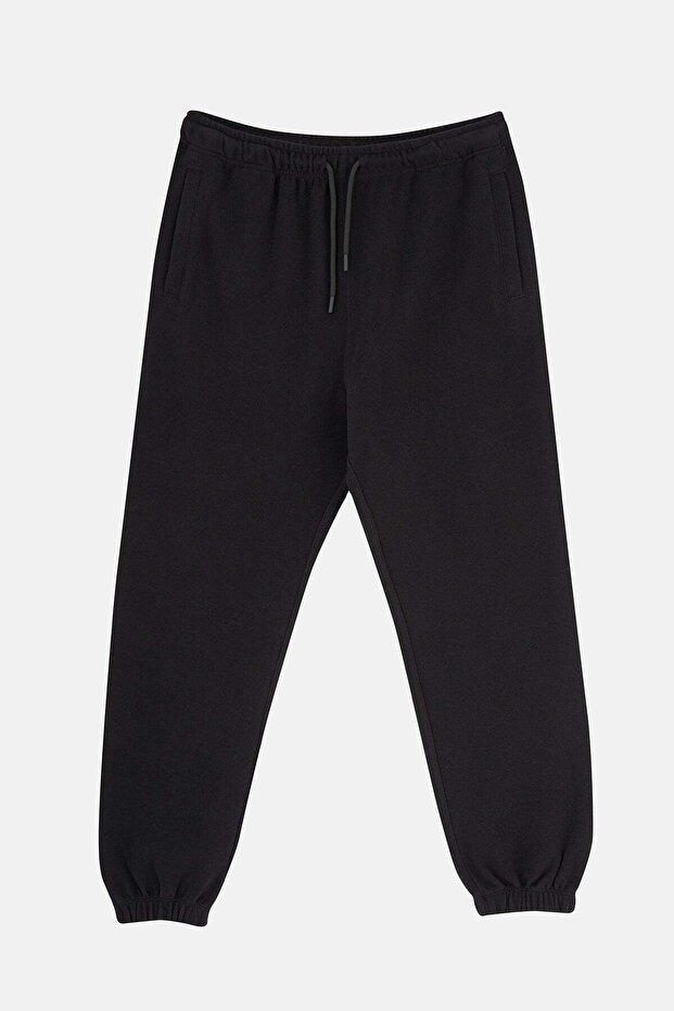 Basic Super Soft Erkek Eşofman Altı - Siyah - 4