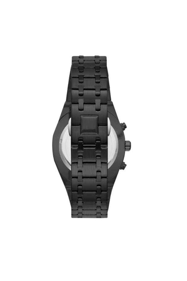 ساعة رجالية متعددة الوظائف بمينا سوداء - K24112-BBBB - 3