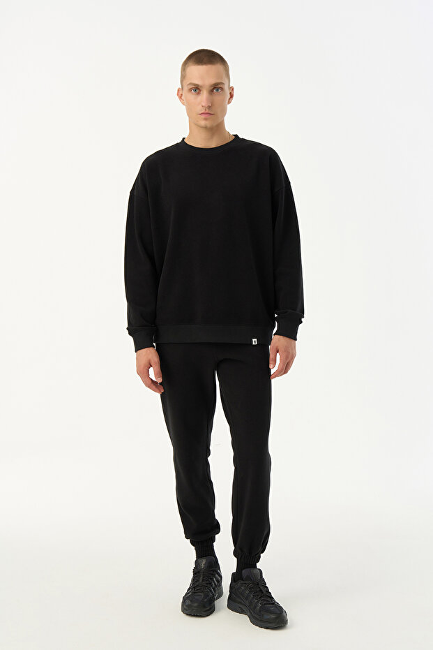 Basic Super Soft Erkek Eşofman Altı - Siyah - 3