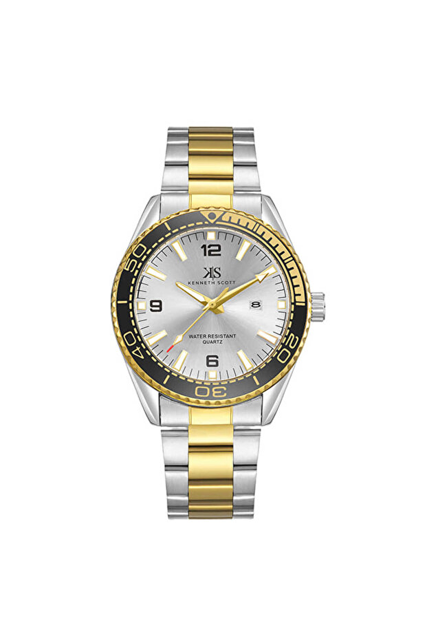 Men's Analog Silver Dial Watch - K23024-TBTSB