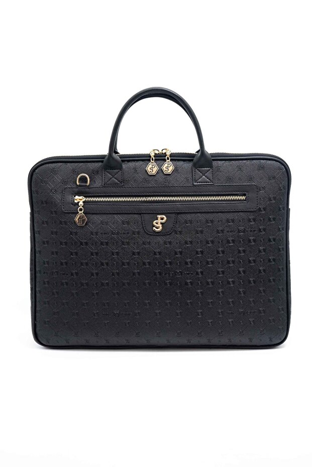 Black - Women's Laptop and Briefcase with Black Logo Sp1175