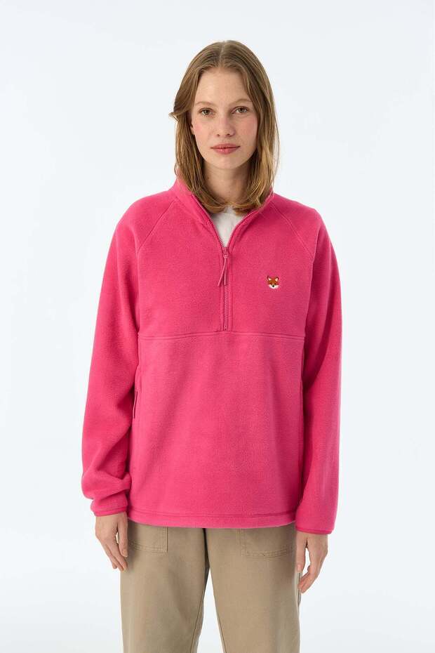 Kızıl Tilki Half-Zip Polar - Fuşya - 1