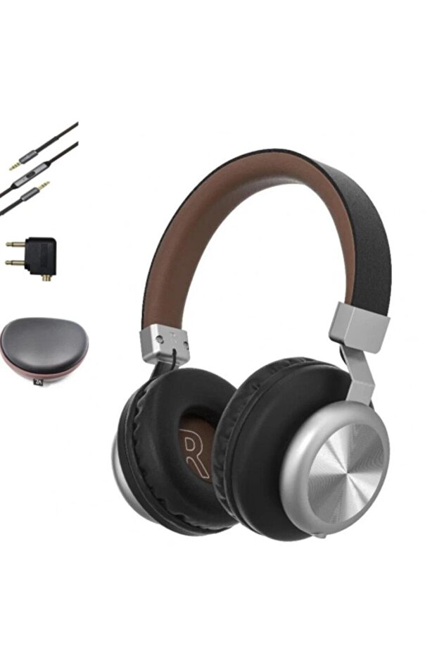 Voz Pro Audio Bluetooth Headphone HS9 Black with Brown