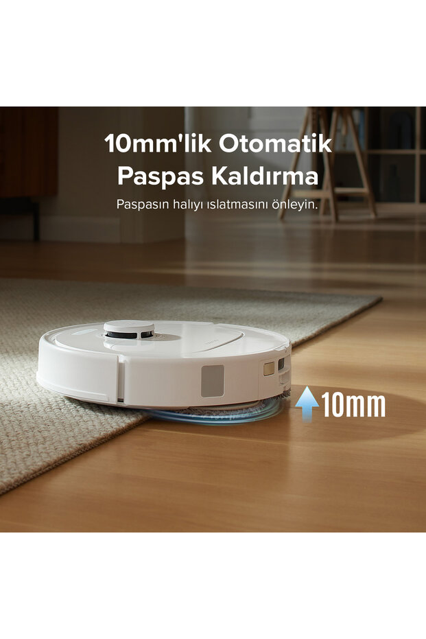 Qrevo S Çöp İstasyonlu Beyaz Akıllı Robot Süpürge - 3
