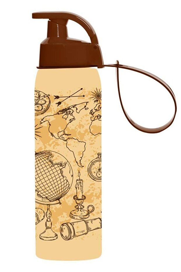 0.5 Lt Opaque Patterned Flask-map - 1