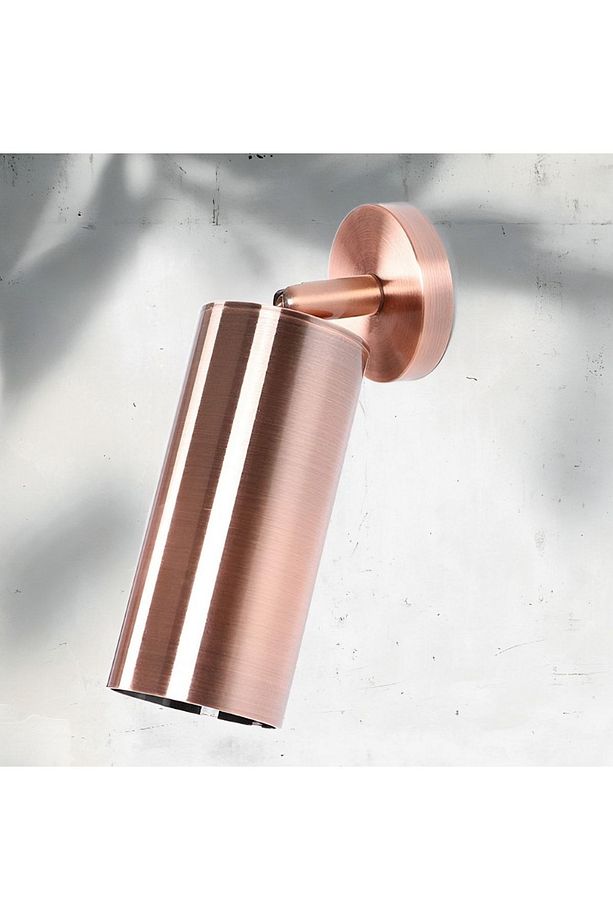 Mafsallı Modern Aplik Rose Gold Bakır Eskitme Duvar Aplik Dış Mekan Aplik 18cm - 2