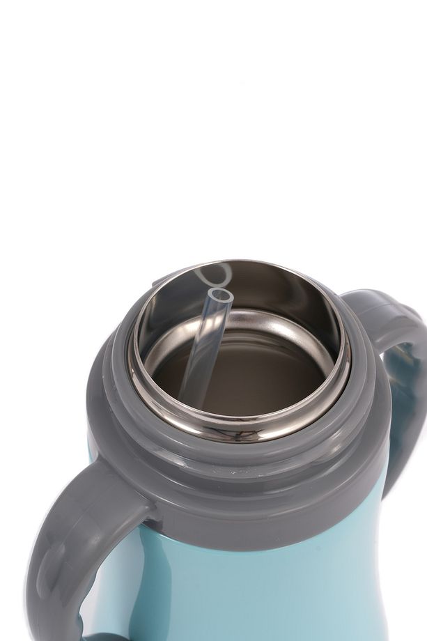 Çocuk Termosu - 280 ml | Sızdırmaz Çift Cidarlı, Vakum Yalıtımlı | Paslanmaz Çelik Pipetli Termos - 7