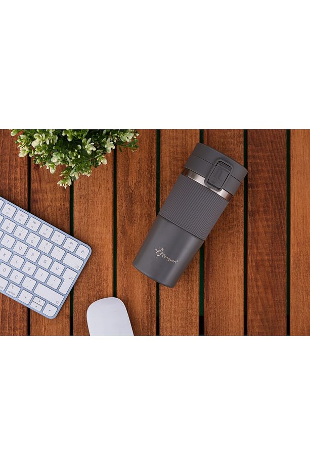 Termos Mug 400 ml Filtre Kapak Paslanmaz Çelik - 5