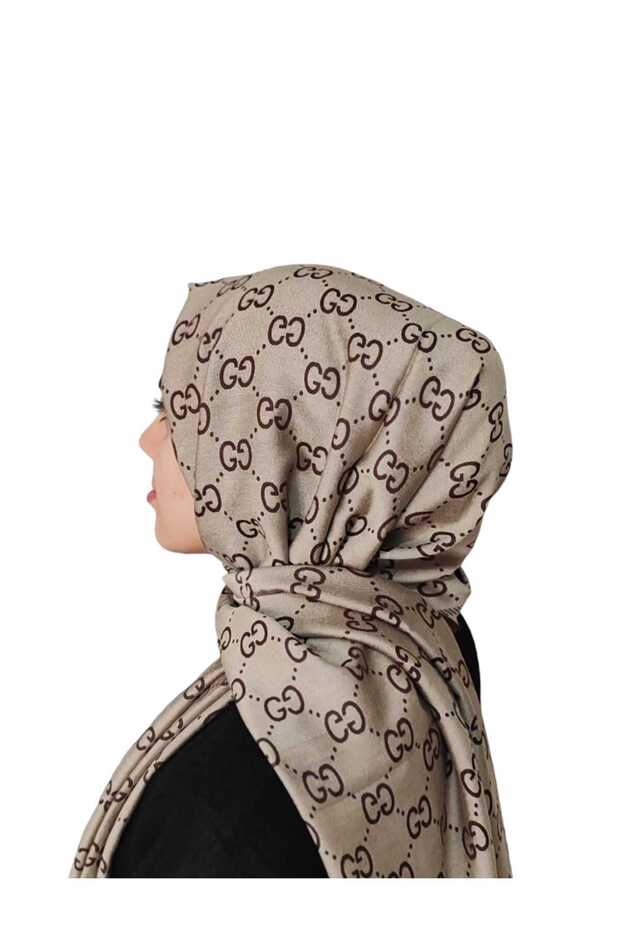 شال حريري من الكشمير على الوجهين بنمط G - 1