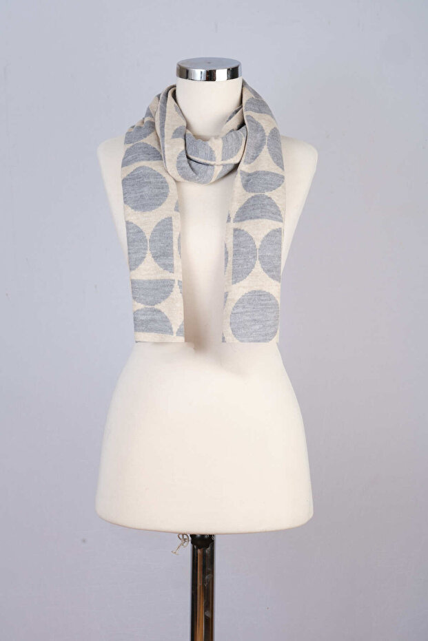 وشاح تريكو منقوش على شكل دائرة - 3