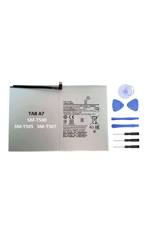Samsung Galaxy Tab A7 SM-T500 SM-T505 SM-T507  SCUD-WT-N19 Uyumlu Tablet Batarya Pil + TAMİR SETİ - 1