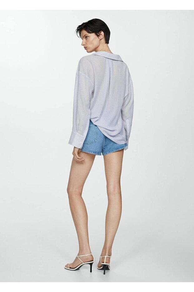 Cepli çizgili gömlek - 4