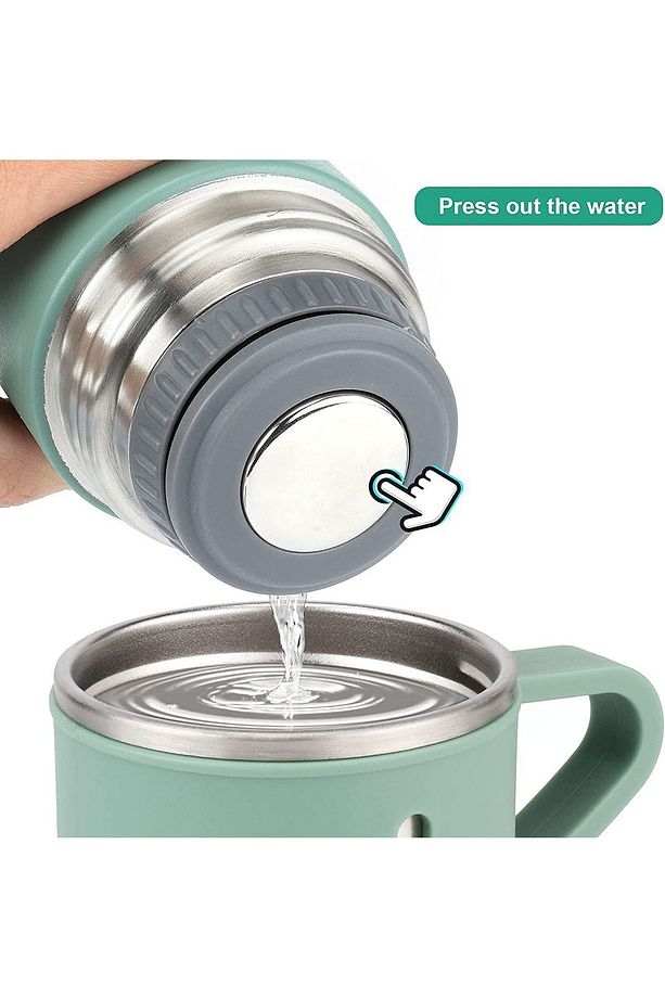 Vacuum Flask Set Üç Bardaklı Kutulu Paslanmaz Çelik Termos Seti 500 Ml - 7