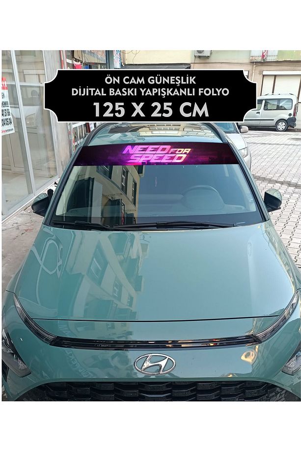 Need For Speed Ön Cam Güneşlik Dijital Baskı Folyo / Dijital Baskı / Yapışkanlı Folyo / Araç Sticker - 2