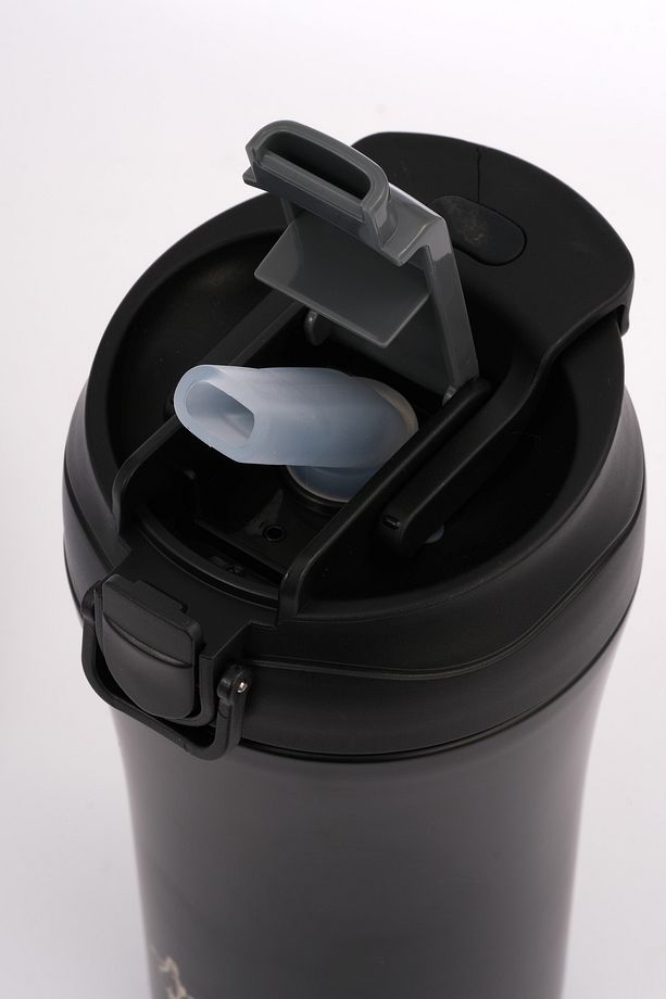 Termos Mug 400 ML - Paslanmaz Çelik, Pipetli ve Doğrudan İçme Kapaklı - 6