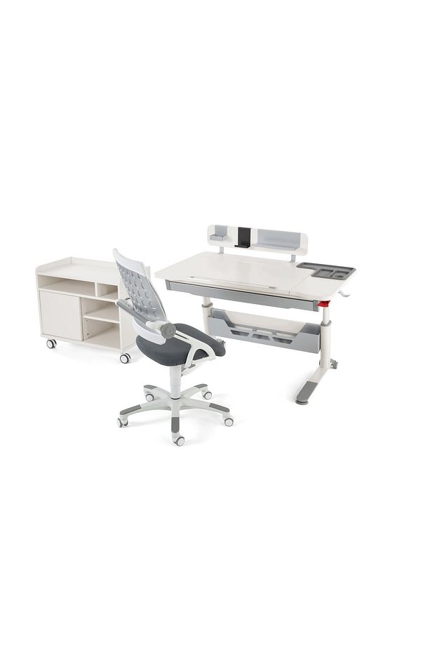 Sirius Delüx Plus Çalışma Masası Takımı Ekru / Gri - 1