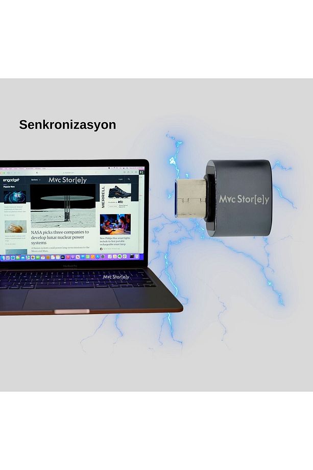 Type-C Dönüştürücü USB 3.0 Thunderbolt 3 Dönüştürücü Hafif Cep Tipi - 5