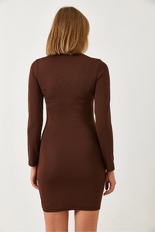 Damen-Basic-Kleid mit Rollkragenpullover 60261252 - 6