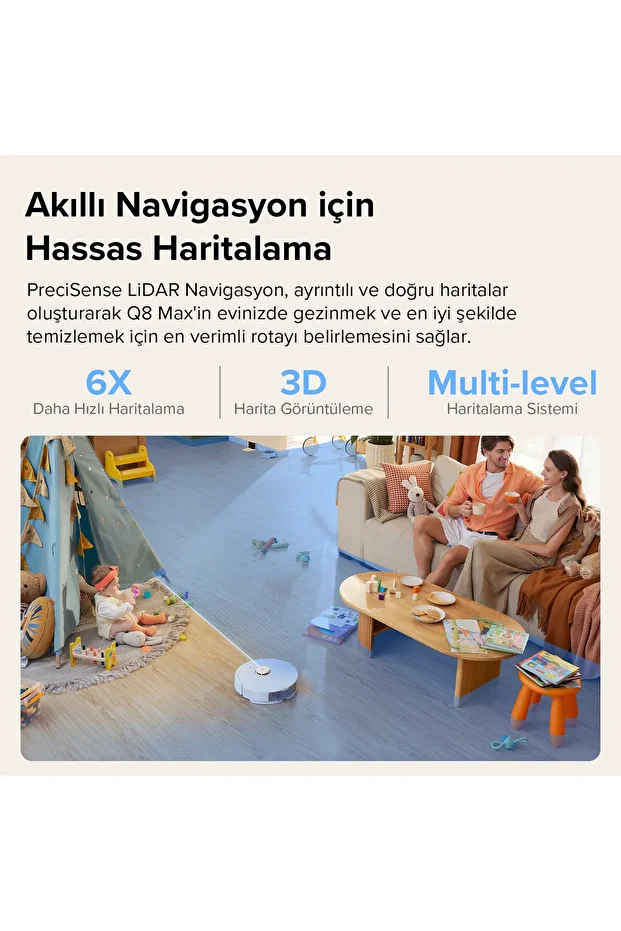 Q8 Max Robot Vacuum Cleaner - White Vacuum Cleaner - 5