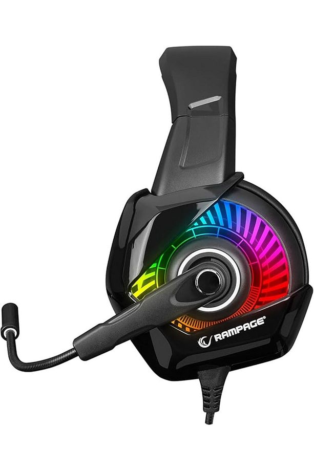 Rampage RM-K66 TYPHOON Siyah USB 7.1 Version RGB Ledli Gaming Oyuncu Mikrofonlu Kulaklık - 3