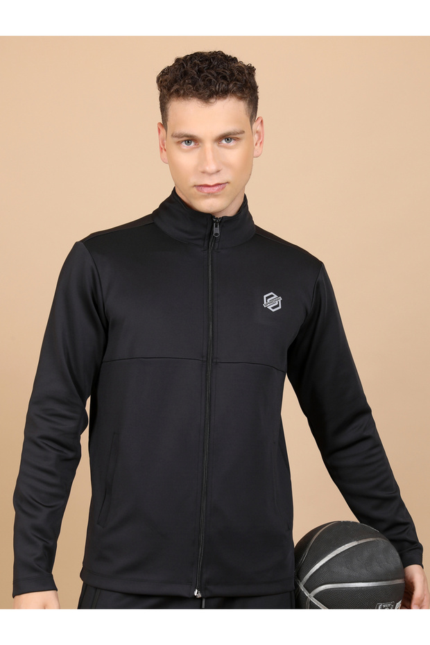 سترة بياقة وهمية وسحاب كامل - 1