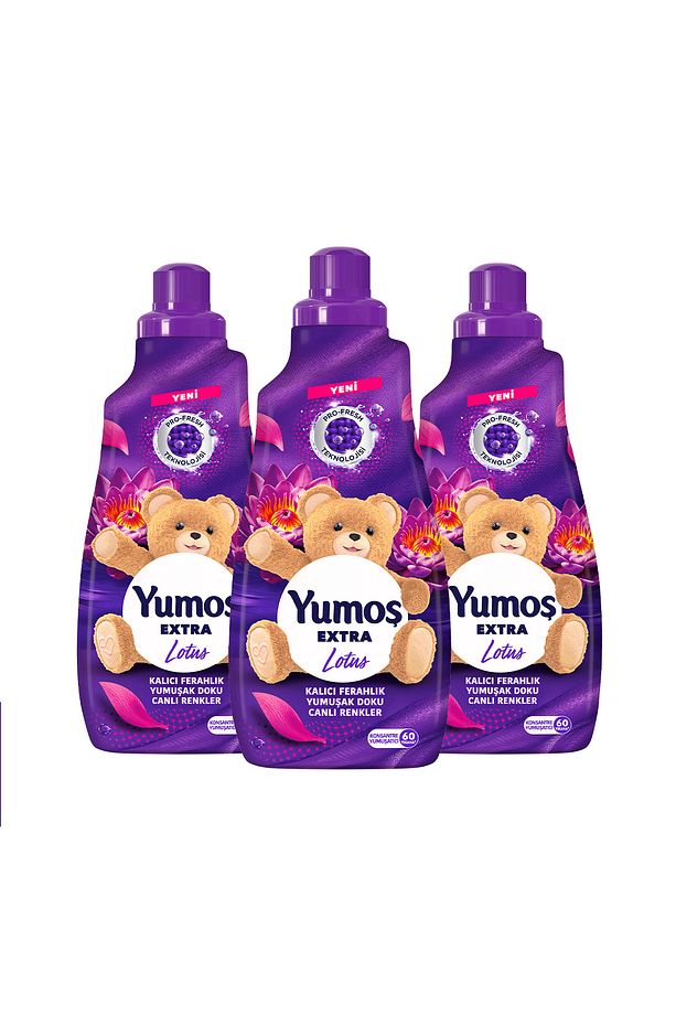 Yumoş Extra Çamaşır Yumuşatıcı Lotus ml 1440 ml 60 Yıkama x3 - 2