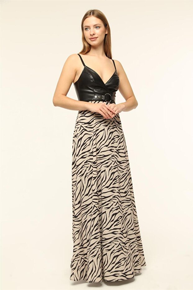 Zebra Desen Elbise - 3