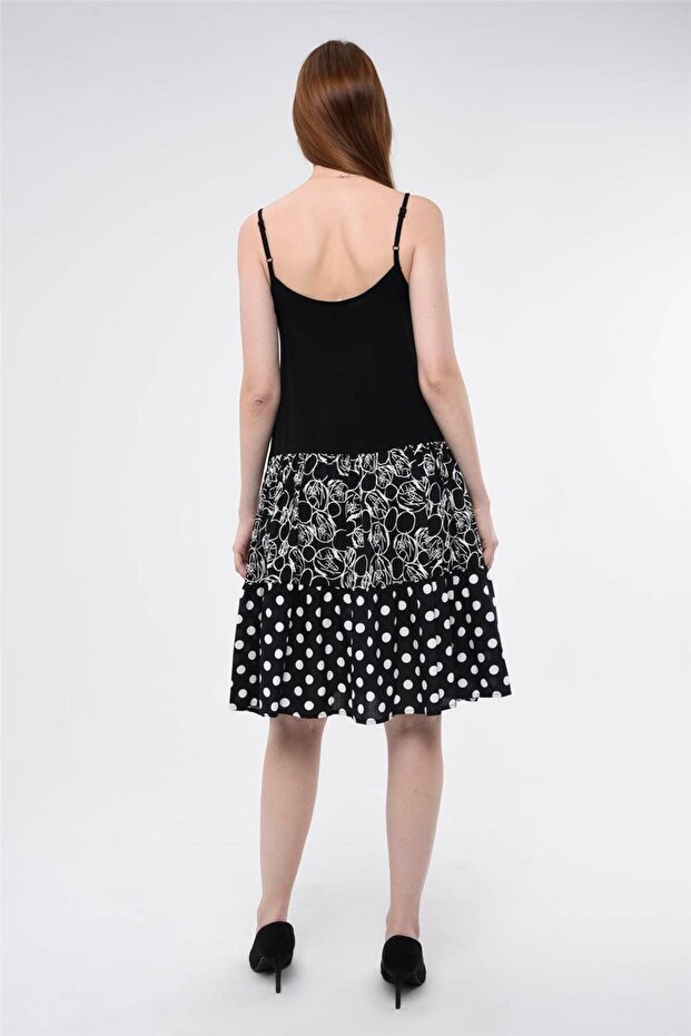 İnce Askılı Elbise - 4