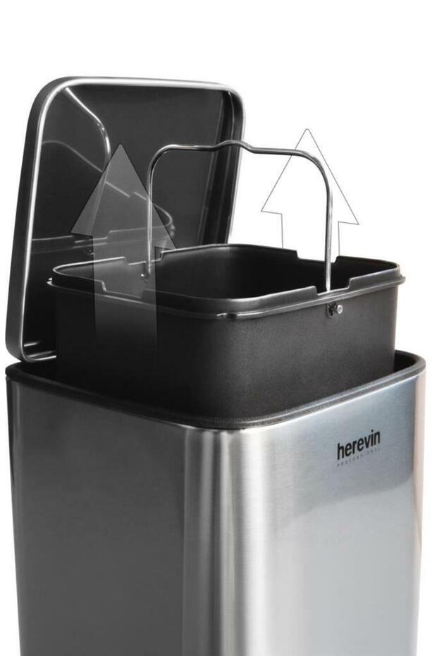 5 Lt Paslanmaz Çelik Çöp Kovası - 5