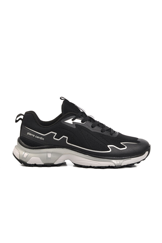 Black-White Textile Men's Sneakers Pci-11054 m